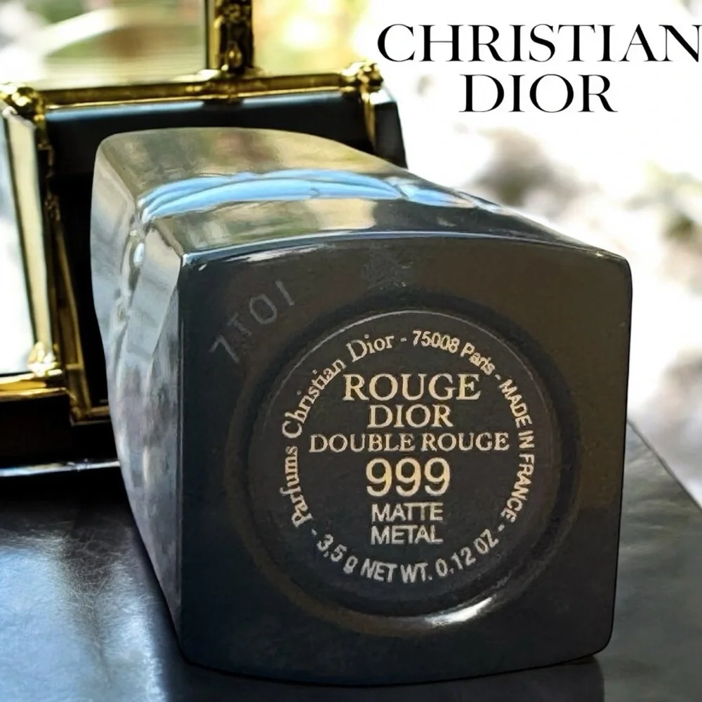DIOR Ombré Double Rouge Matte Metal Red (999) Lipstick (Ombré Matte/Metal). NIB